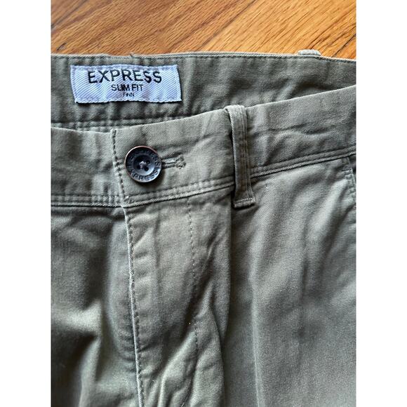 Express Slim Fit Jeans – Men’s Size 29/30 – Green – Modern Stretch Denim - Picture 4 of 10